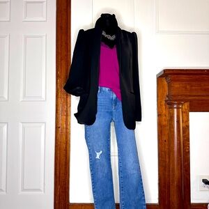 Express brand Black boyfriend blazer in black size XS
